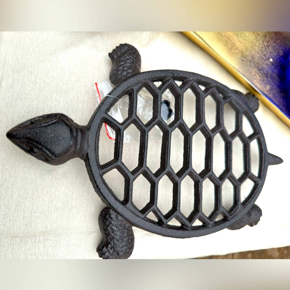 Cast Iron Turtle Pot Holder